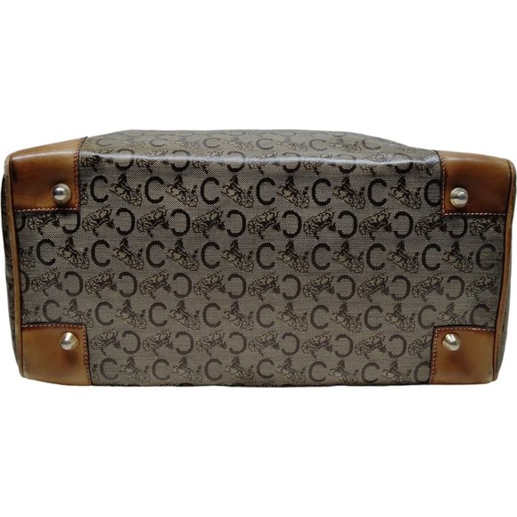 106111E V Celine Satchel Bag Brown PVC. A - Picture 6 of 10